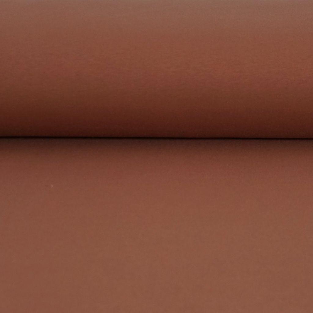 Heavy Sweat Stoff 82% CO uni karamel braun